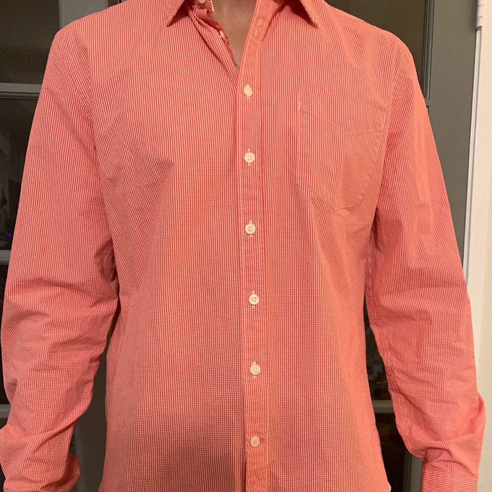 Large Pink Brand Men’s Dress Shirt